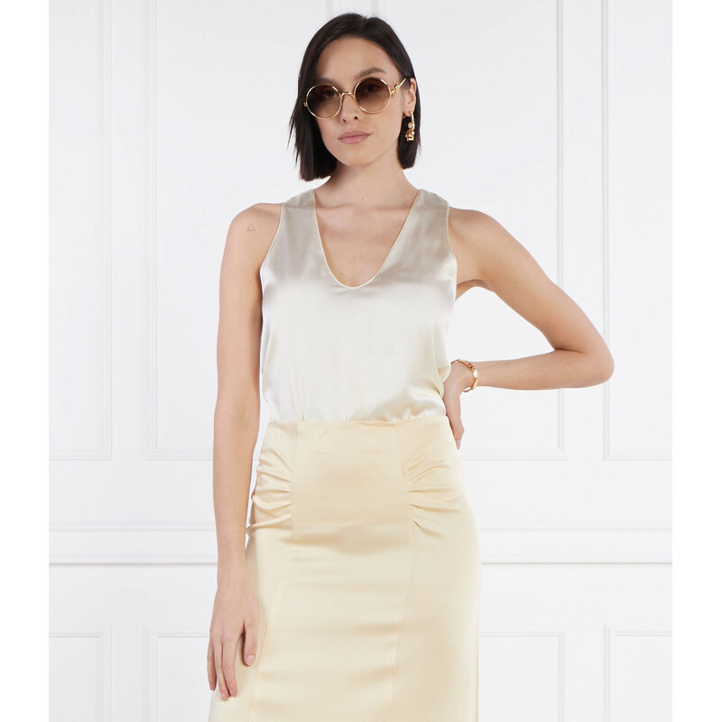 Patrizia Pepe Saténový top | Regular Fit