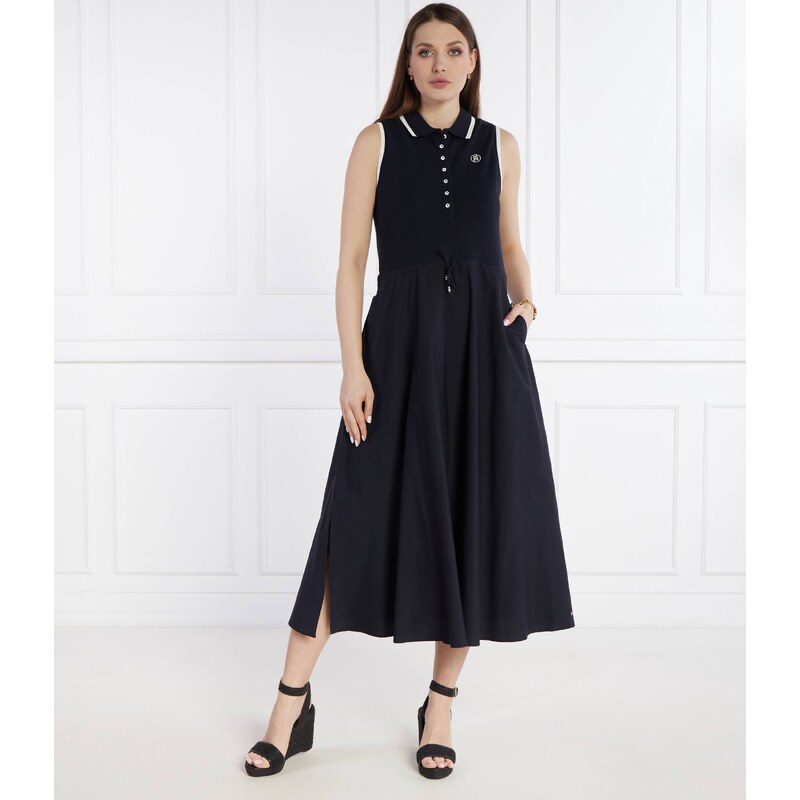 Tommy Hilfiger Šaty SMD TIP LYCLL MIDI POLO DRS NS 99951244