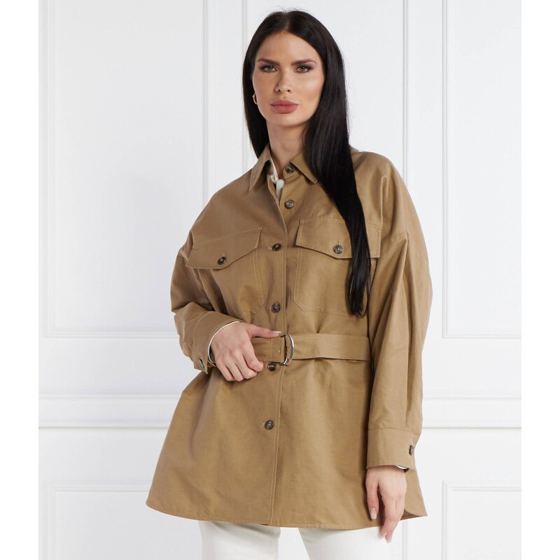 Weekend MaxMara Bunda VICARIO | Relaxed fit přidáním lnu 91398465