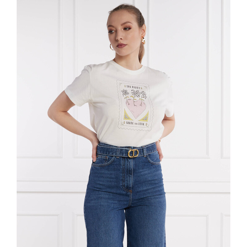 TWINSET Tričko PINK HEART | Regular Fit