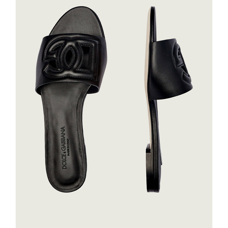 Dolce & Gabbana Kožené pantofle