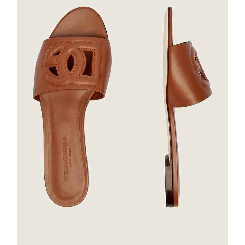 Dolce & Gabbana Kožené pantofle