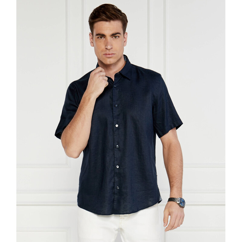 BOSS BLACK Lněná košile S-LIAM-ken | Regular Fit
