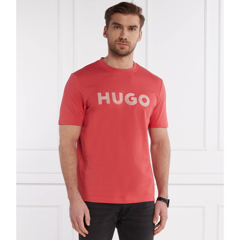 HUGO Tričko Drochet | Regular Fit