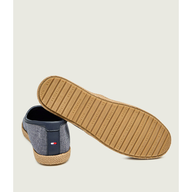Tommy Hilfiger Lněné espadrilky CHAMBRAY