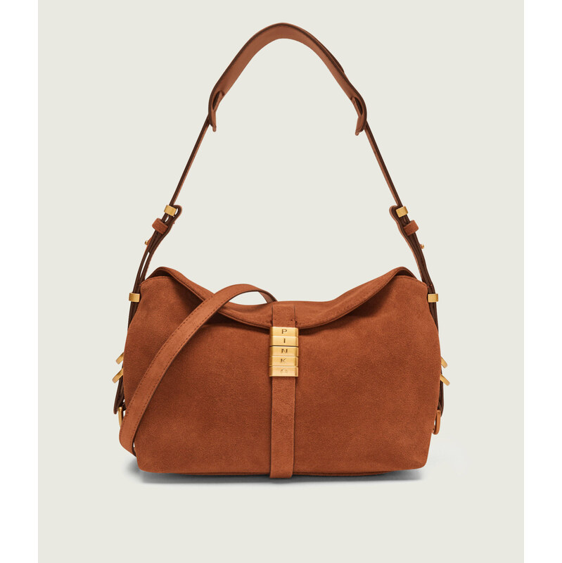 Pinko Kabelka na rameno SADDLE MINI | semiš