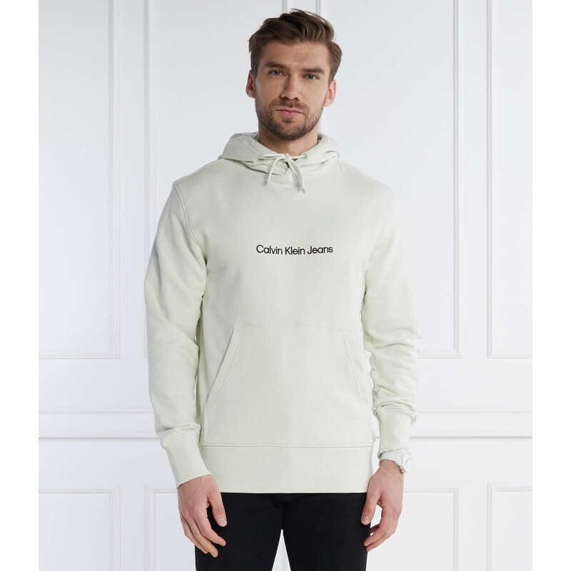 Calvin Klein Jeans Mikina SQUARE FREQUENCY LOGO | Regular Fit