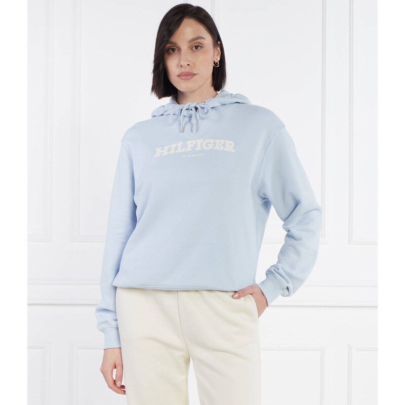 Tommy Hilfiger Mikina REG MONOTYPE FLOCK | Loose fit