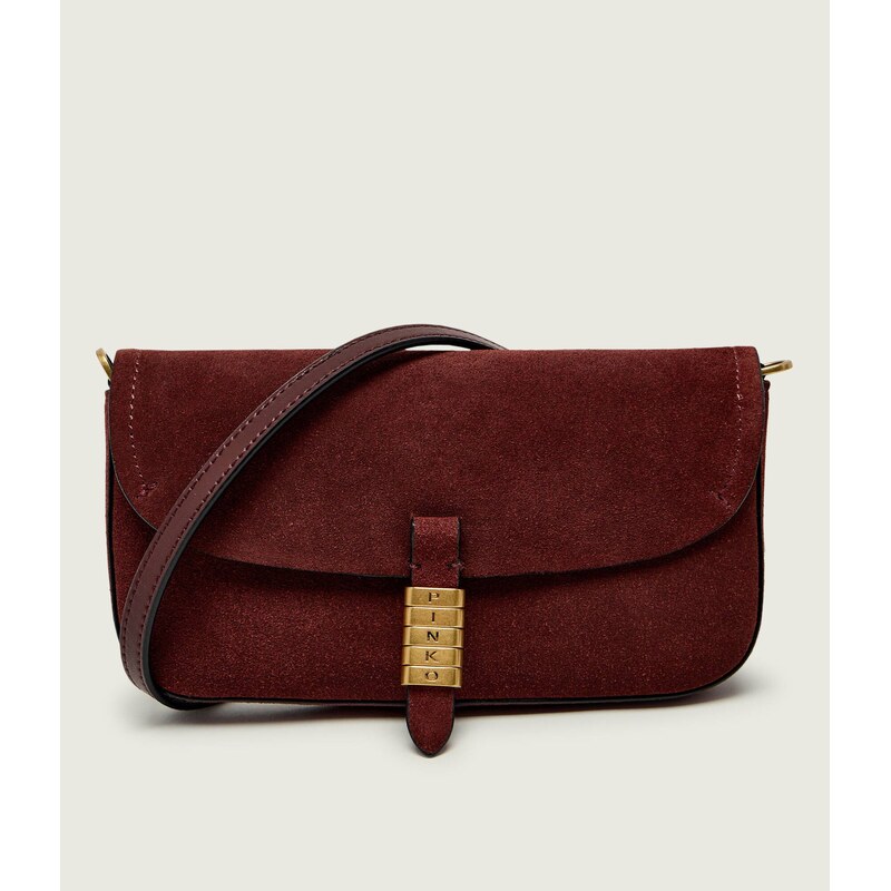 Pinko Crossbody kabelka/psaníčko SADDLE FLAT | semiš