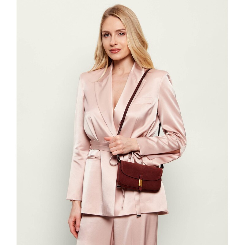 Pinko Crossbody kabelka/psaníčko SADDLE FLAT | semiš