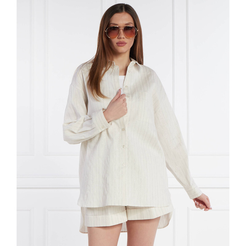 TWINSET Košile CAMICIONE | Relaxed fit přidáním lnu