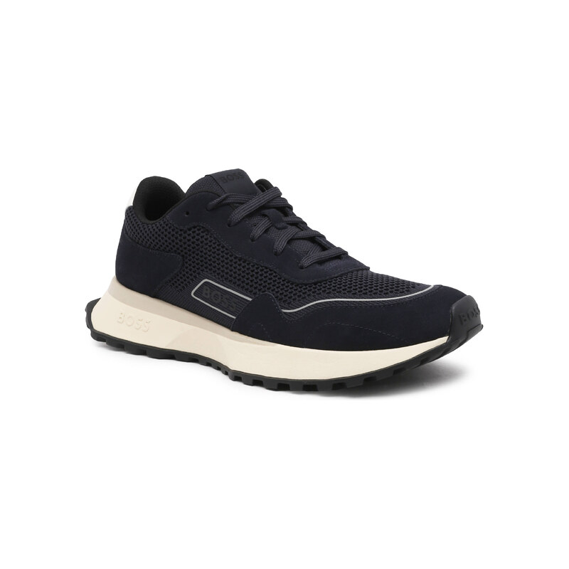 BOSS BLACK Tenisky Jonah_Runn_knsd s přídavkem kůže