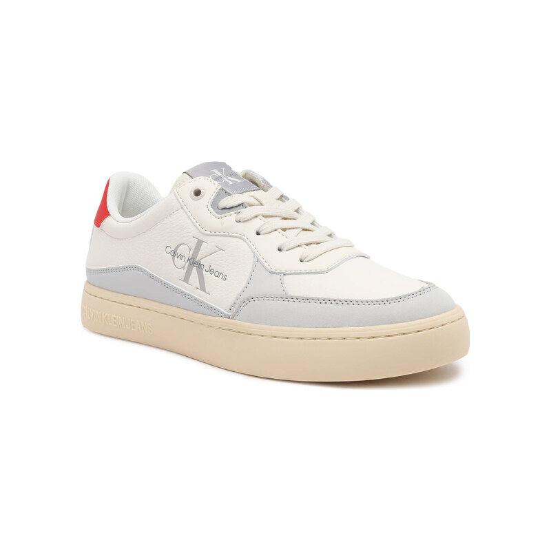 Calvin Klein Jeans Kožené tenisky CLASSIC CUPSOLE LOW LTH ML FAD