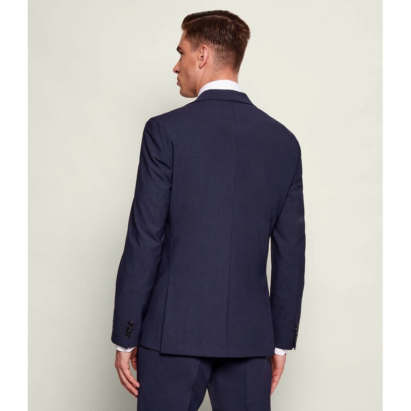 BOSS BLACK Oblek P-Huge-2Pcs-WG-253 | Slim Fit | s příměsí vlny
