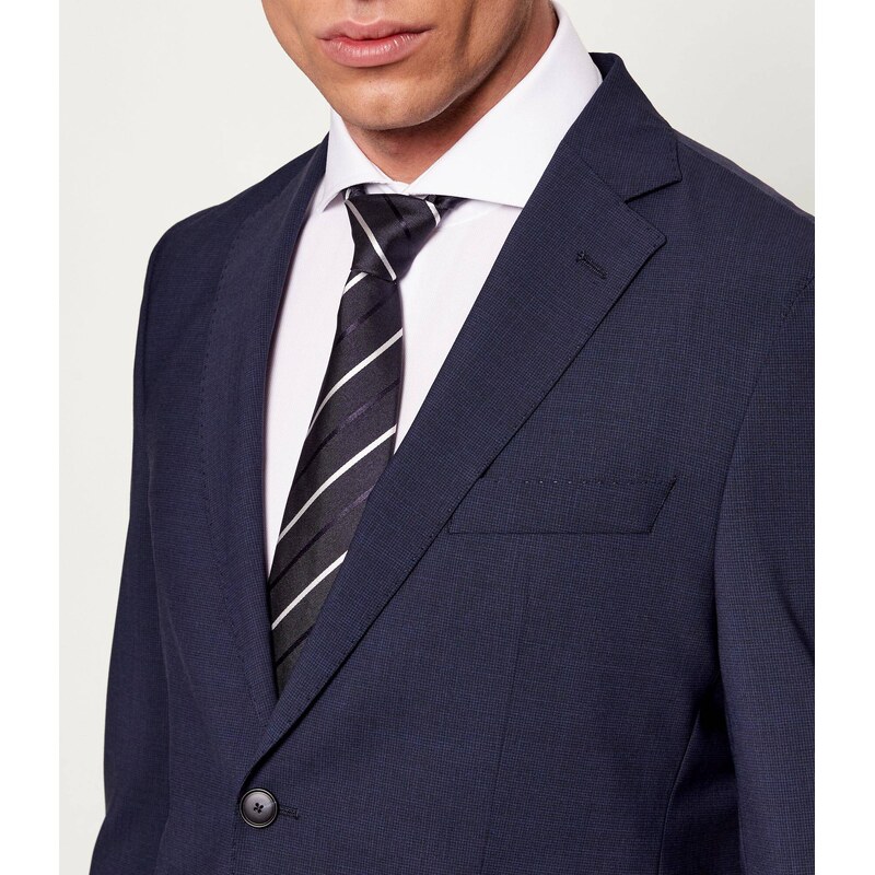 BOSS BLACK Oblek P-Huge-2Pcs-WG-253 | Slim Fit | s příměsí vlny