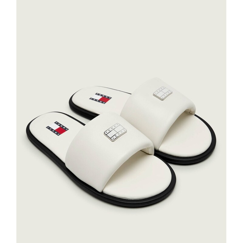 Tommy Jeans Kožené pantofle