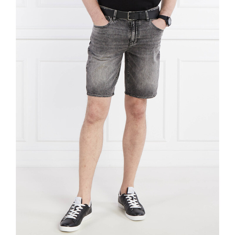 Armani Exchange Džínové šortky Bermudy | Slim Fit 90720227