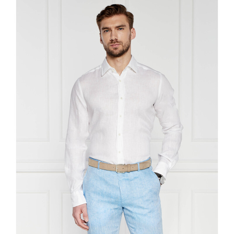 Windsor Lněná košile 13 Lapo-W | Shaped fit
