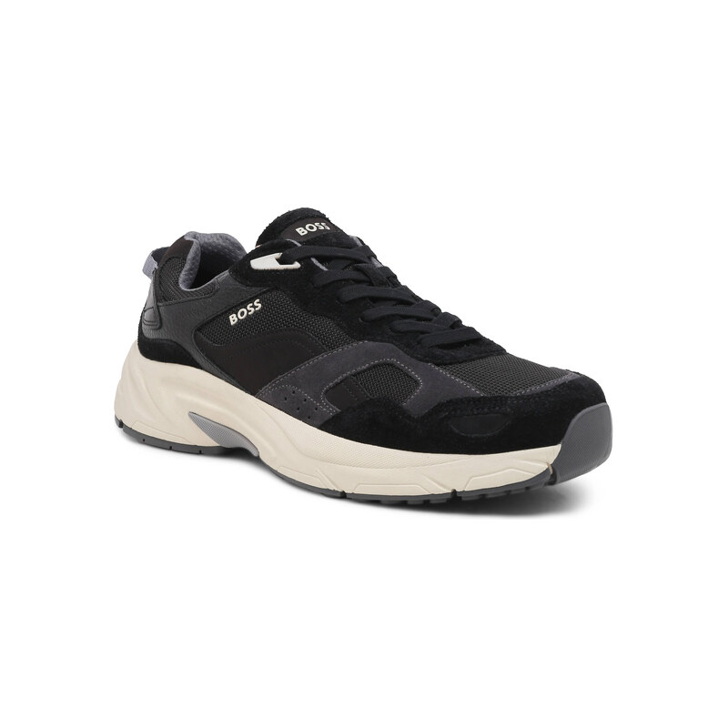 BOSS BLACK Tenisky Levitt_Runn_hsdny s přídavkem kůže