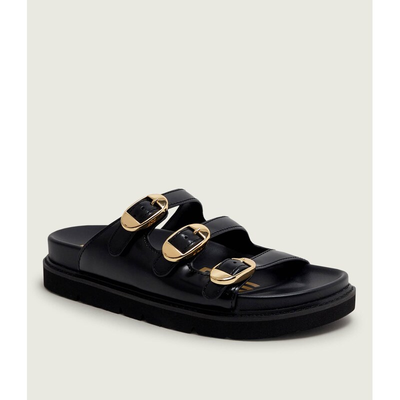 Marc Jacobs Kožené pantofle THE LEATHER KIKI SLIDE 113882366