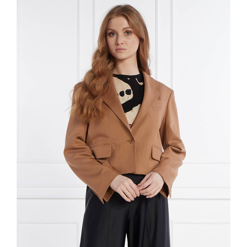 Weekend MaxMara Blejzr | Cropped Fit přidáním lnu 90626314