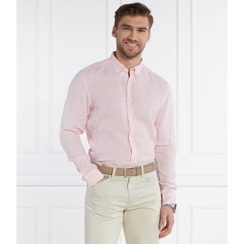BOSS BLACK Lněná košile S-LIAM | Regular Fit