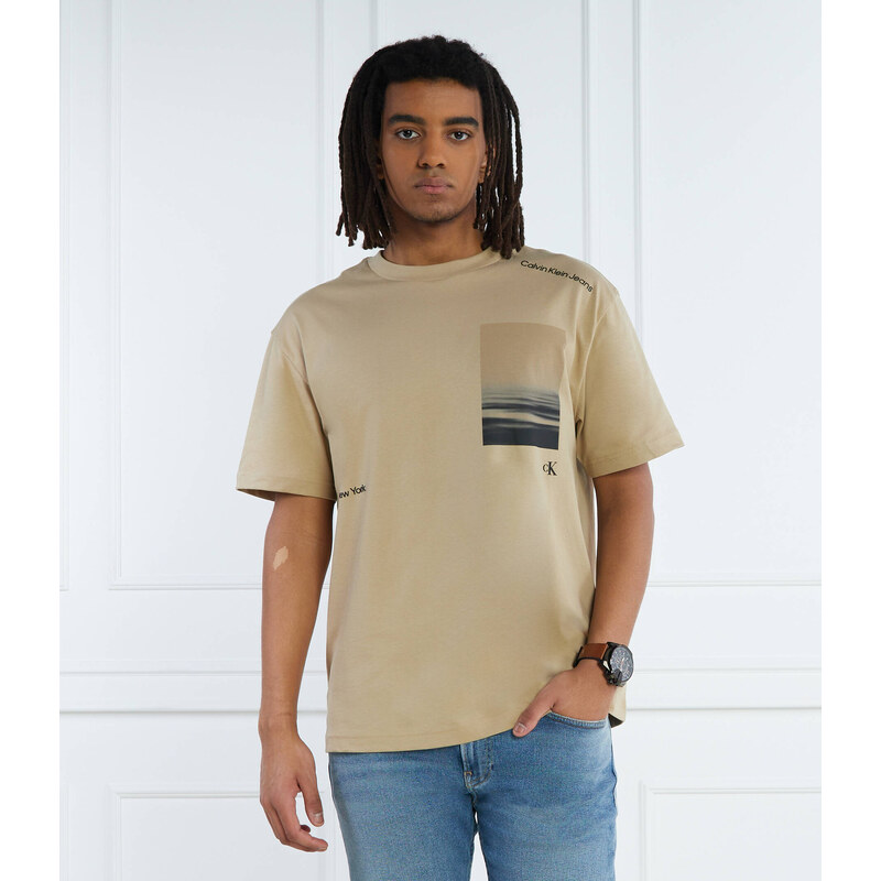 Calvin Klein Jeans Tričko SERENITY BACK GRAPHIC | Regular Fit