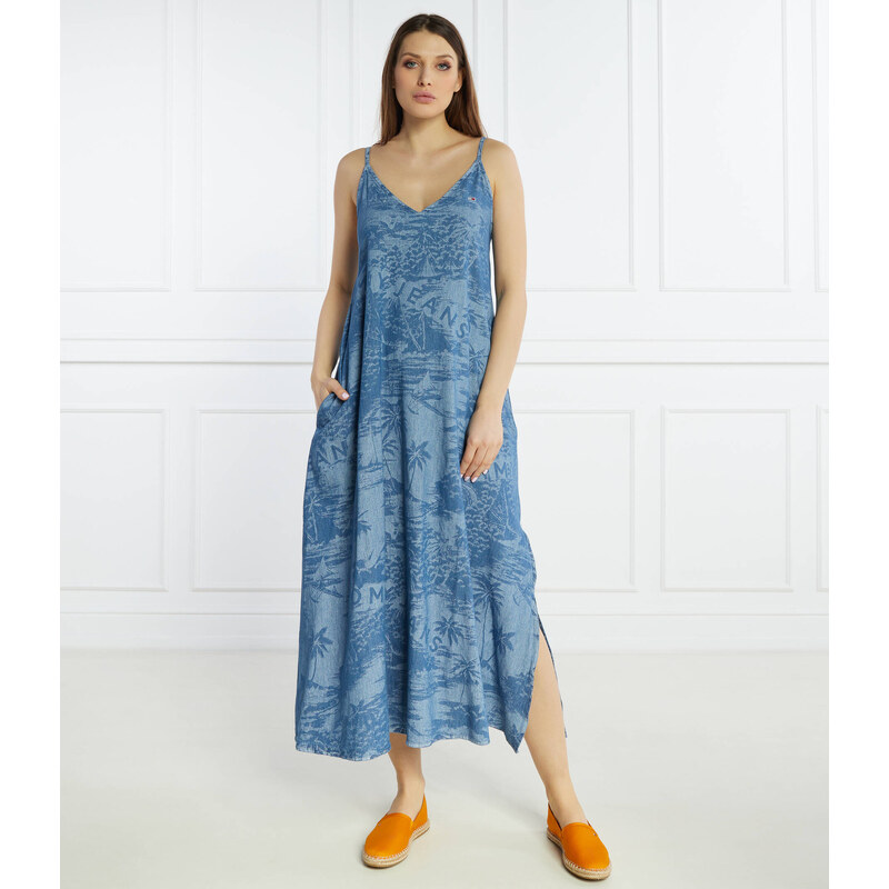 Tommy Jeans Džínová šaty LASER CHAMBRAY 99951423