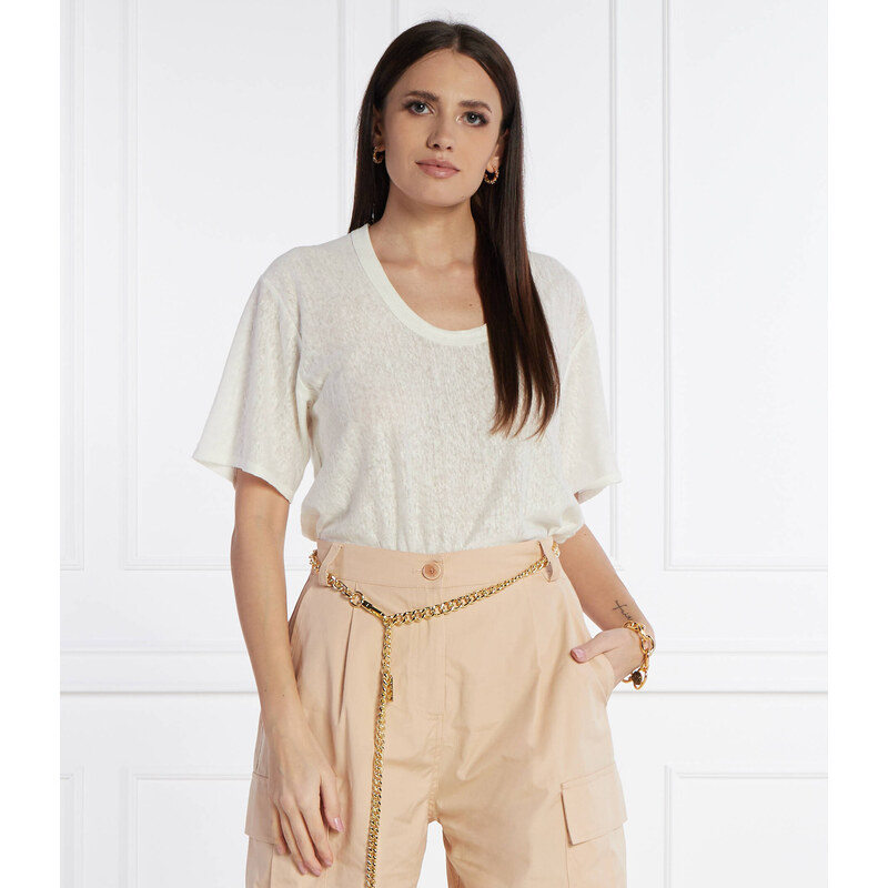 Pinko Lněný tričko | Relaxed fit 90244471