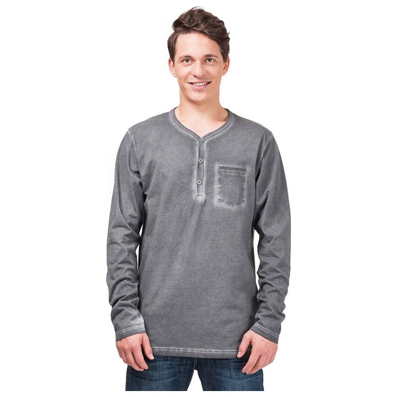 HORSEFEATHERS Horsefeathers triko Mill L/S (washed gray)