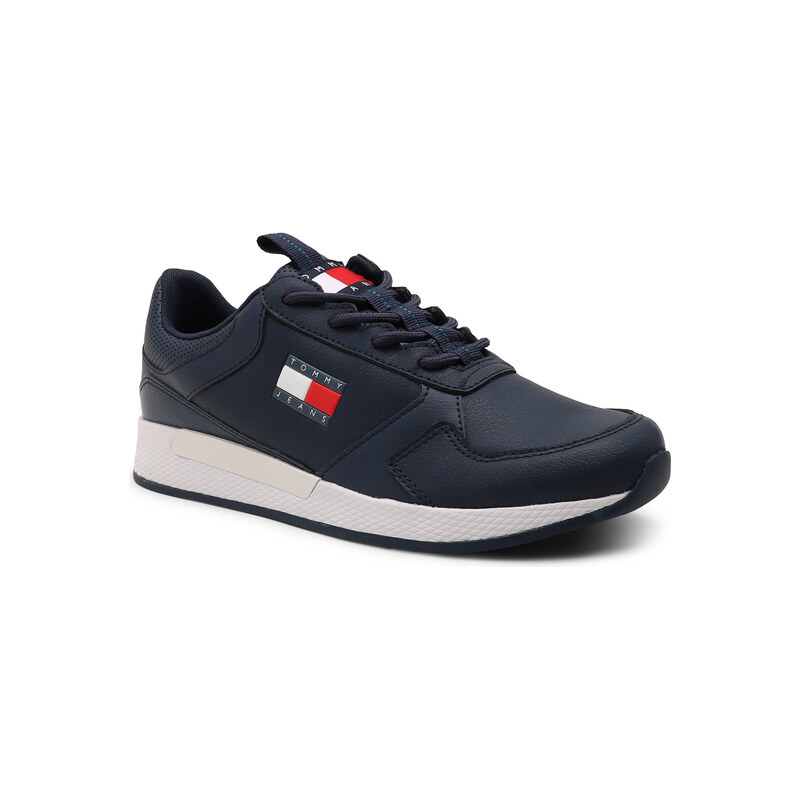 Tommy Jeans Kožené tenisky FLEXI RUNNER
