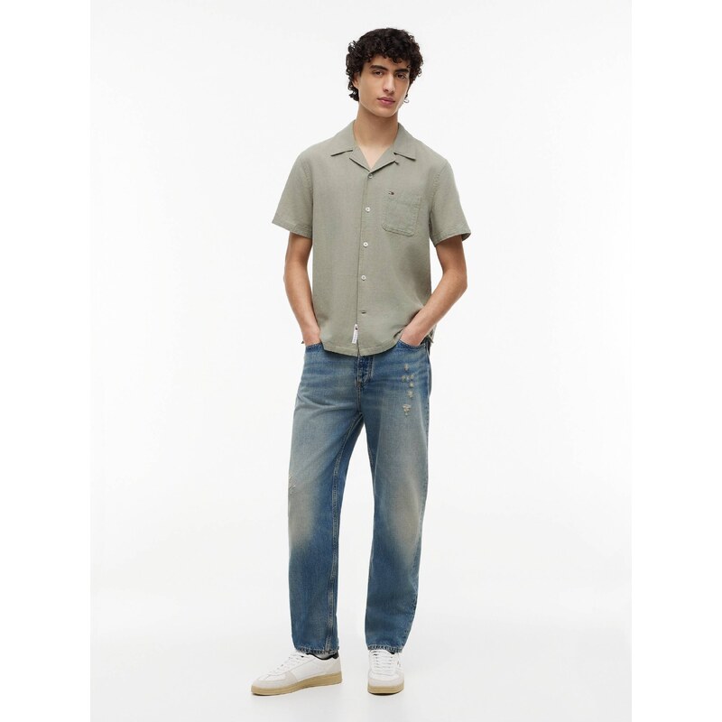 Tommy Jeans Lněná košile | regular fit
