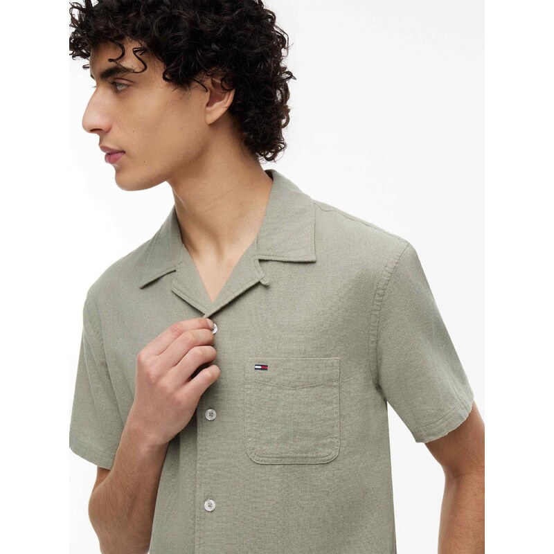 Tommy Jeans Lněná košile | regular fit