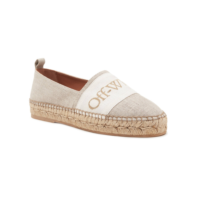 OFF-WHITE Espadrilky s přídavkem kůže