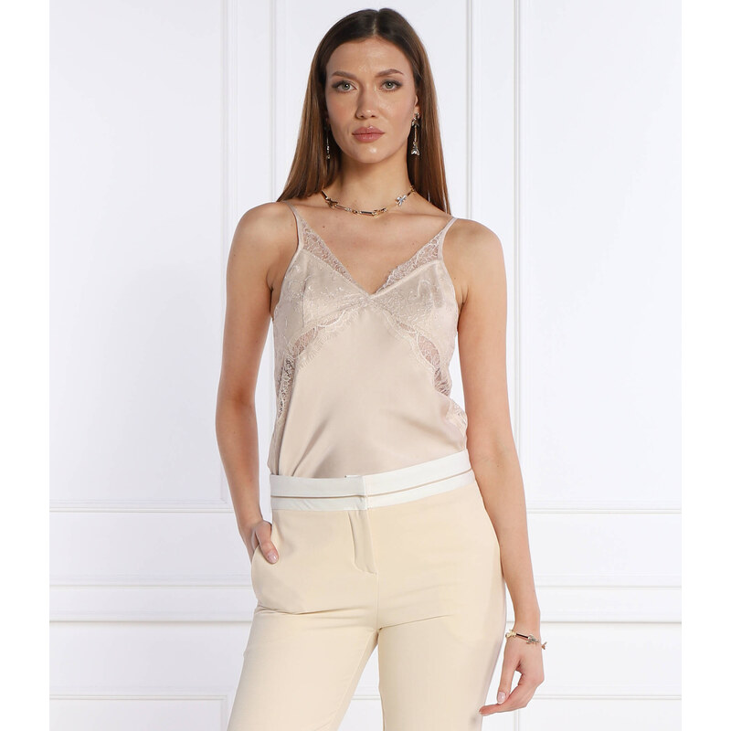 Patrizia Pepe Saténová top | Regular Fit