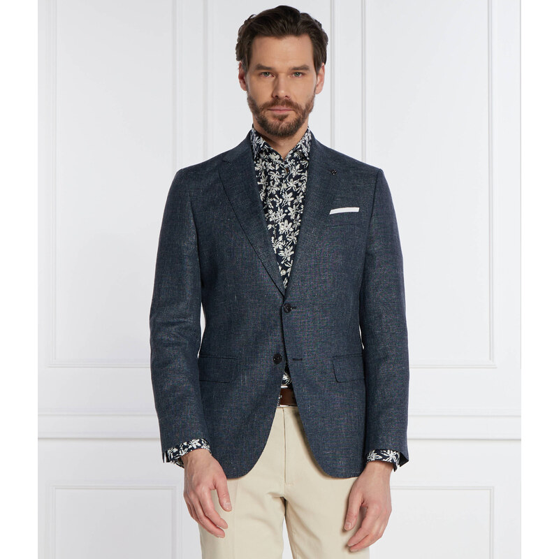BOSS BLACK Vlněná sako H-Hutson-233 | Regular Fit přidáním lnu