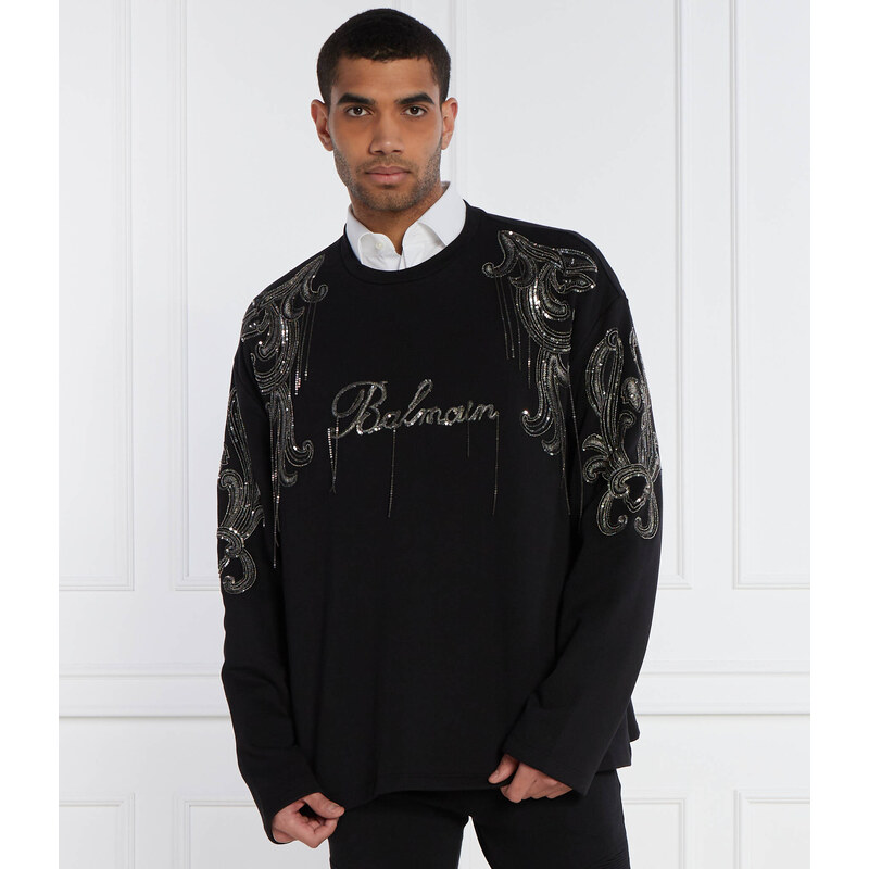 Balmain mikina v černé barvě, regular fit