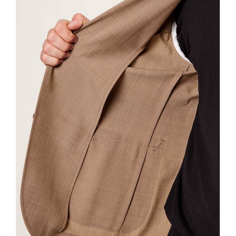 BOSS BLACK Vlněná sako P-Hanry-WG-253 | Slim Fit