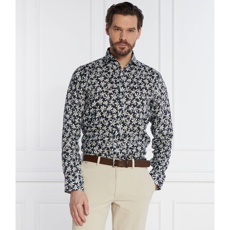BOSS BLACK Lněná košile H-JOE | Regular Fit