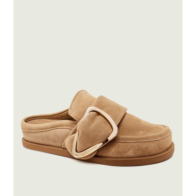 INUIKII Pantofle typu mules SOFT | semiš 113687128