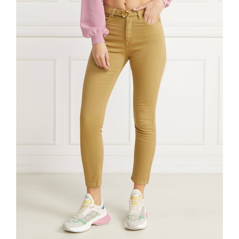 Pinko Kalhoty s páskem SUSAN | Skinny fit | denim 89406950