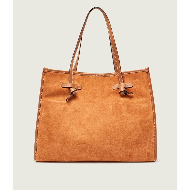 GIANNI CHIARINI Kabelka shopper + váček MARCELLA | semiš