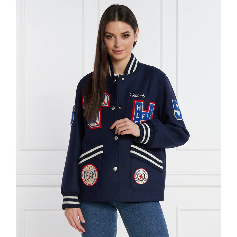 Tommy Hilfiger Bunda bomber COLLEGIATE | Regular Fit | s příměsí