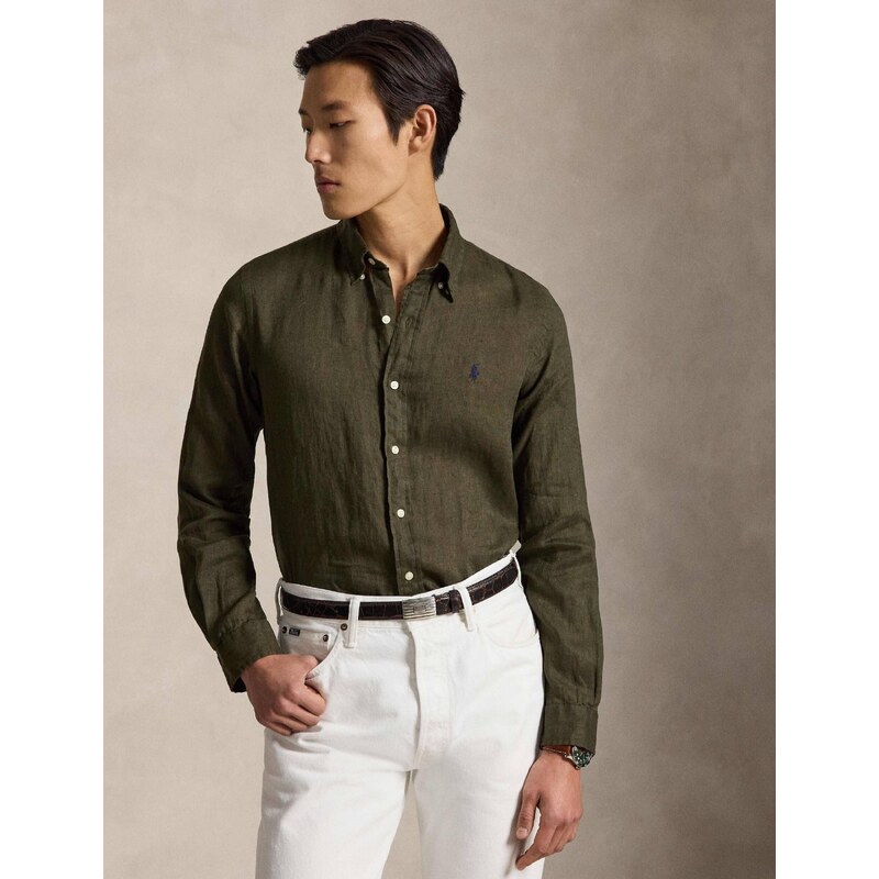 POLO RALPH LAUREN Lněná košile | Custom fit