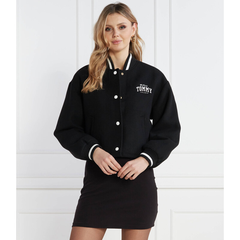 Tommy Jeans Bunda bomber TJW CRP WOOL VARSITY | Cropped Fit | s