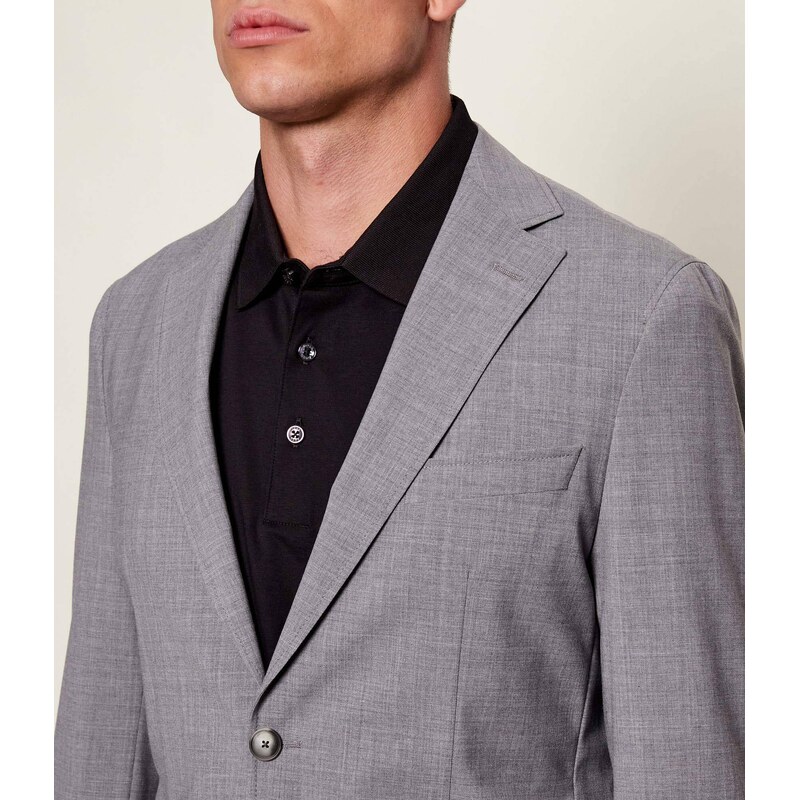 BOSS BLACK Vlněná sako P-Hanry-WG-253 | Slim Fit