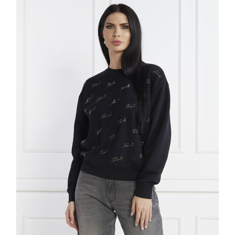 Karl Lagerfeld Mikina rhinestone karl | Loose fit