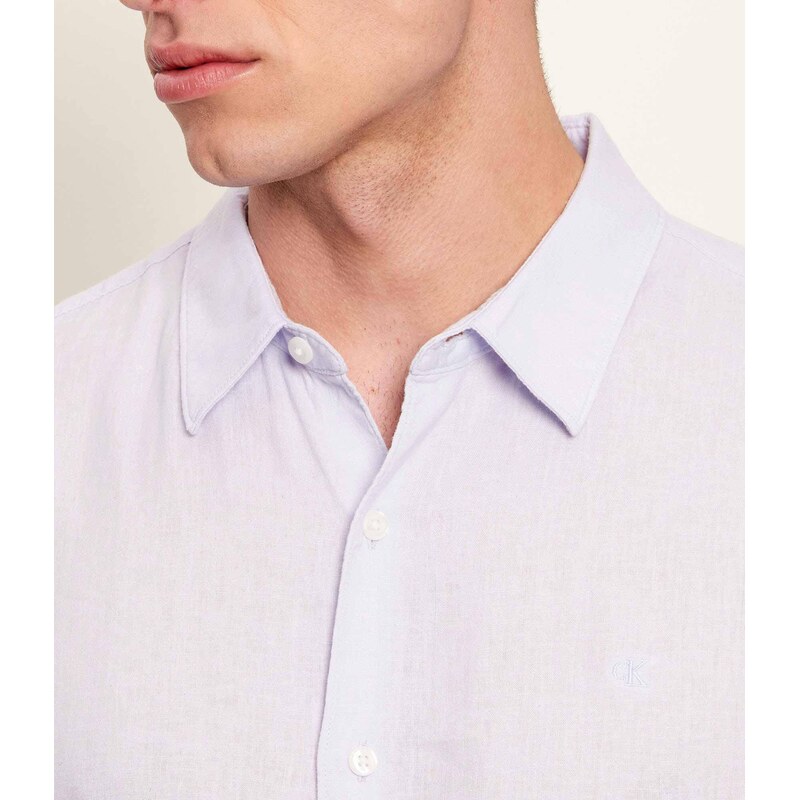 Calvin Klein Lněná košile | Classic fit