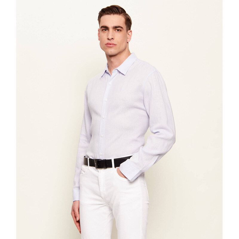 Calvin Klein Lněná košile | Classic fit