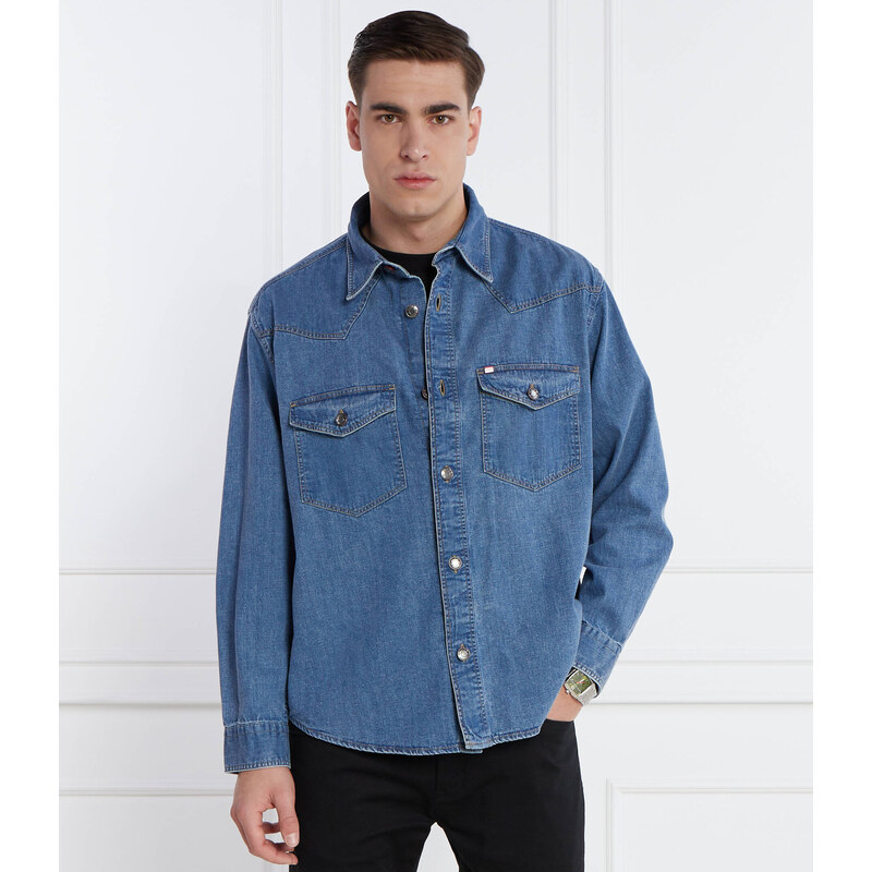 HUGO Košile Elpazo | Regular Fit | denim